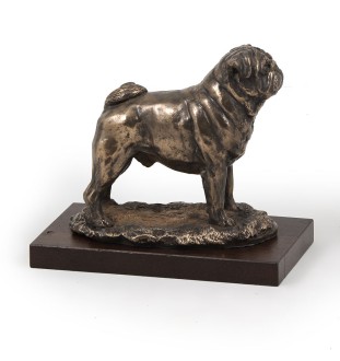 Mops figurka na drewnie Art-Dog